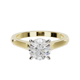 "Ella" Solitaire Round Brilliant Cut Engagement Ring