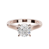 "Ella" Solitaire Round Brilliant Cut Engagement Ring