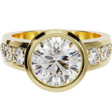 "Abby"  Diamond Round Engagement Ring