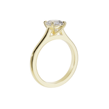 "Ella" Solitaire Cushion Cut Engagement Ring