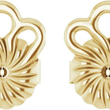earring back yellow gold push ups