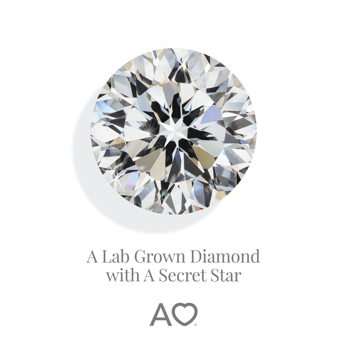 Above Love Star | 100 Facet Diamond With a Hidden Star