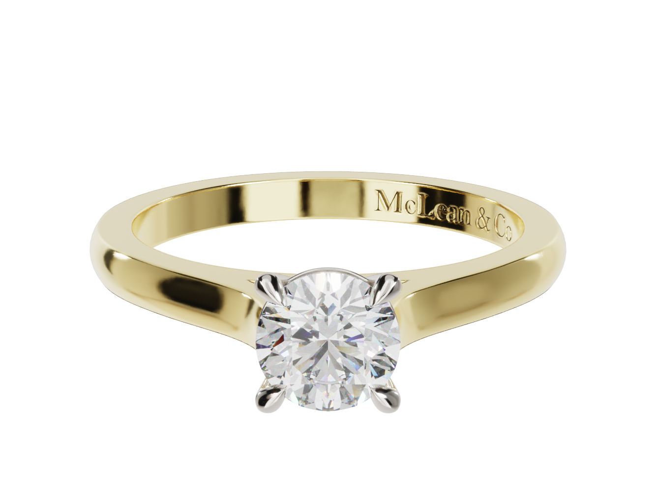 'Amy' Half Carat Round Solitaire Engagement Ring