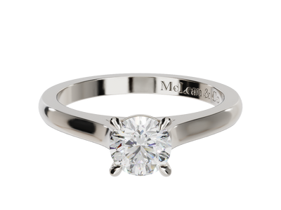 'Amy' Half Carat Round Solitaire Engagement Ring