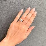 Oval Halo Diamond Engagement Ring