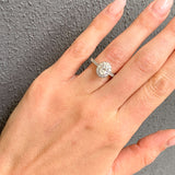 Oval Halo Diamond Engagement Ring