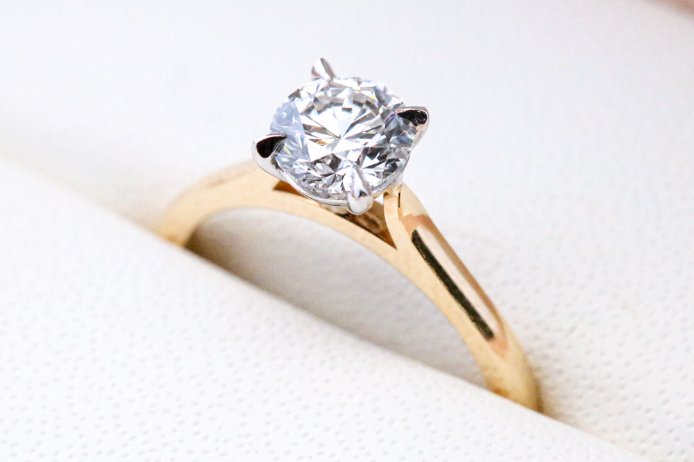 Solitaire Diamond Engagement Ring