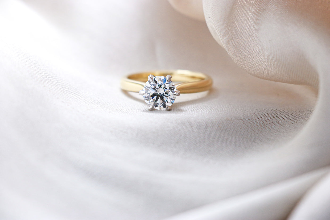 1.12 Lab Grown Diamond Engagement Ring