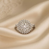 DOUBLE HALO DIAMOND RING