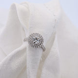 DOUBLE HALO DIAMOND RING