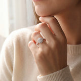 Diamond Halo Engagement Ring