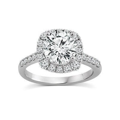 Diamond Halo Engagement Ring