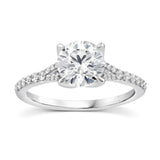 Engagement Ring Above Love Diamond