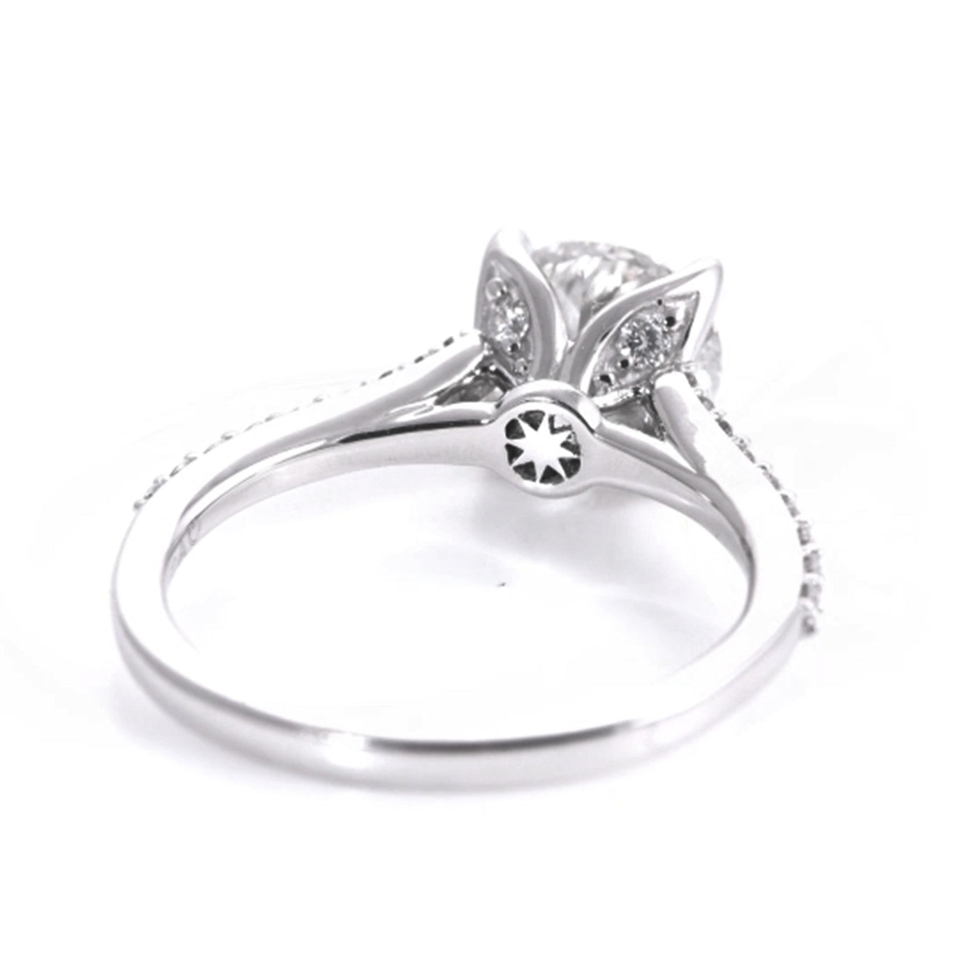Engagement Ring Above Love Diamond