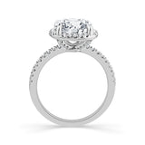 Engagement Ring Above Love Diamond