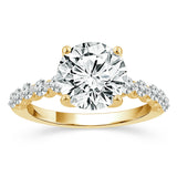 Engagement Ring Above Love Diamond