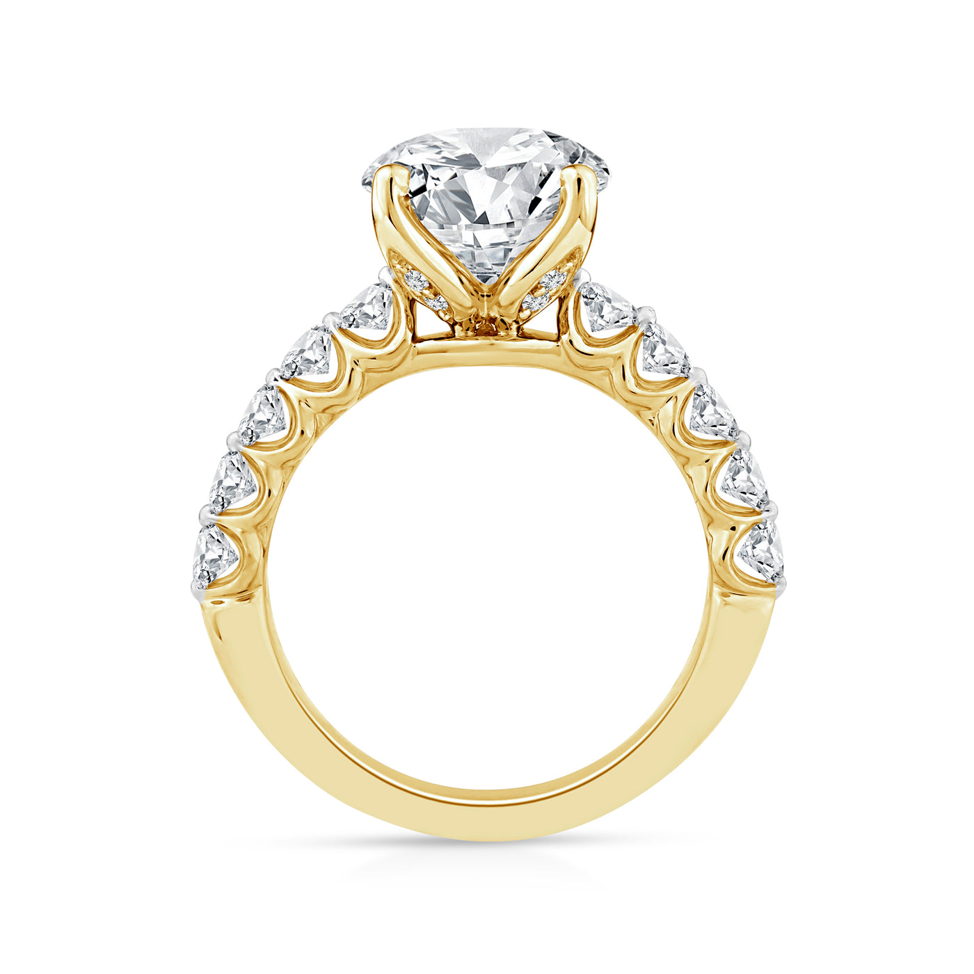 Engagement Ring Above Love Diamond