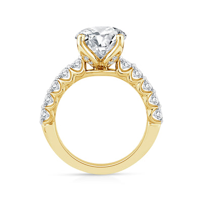Engagement Ring Above Love Diamond