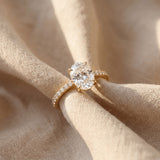 The Elsa Oval Diamond Engagement Ring
