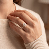 The Elsa Oval Diamond Engagement Ring