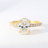 The Elsa Oval Diamond Engagement Ring