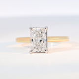 Hidden Halo Radiant Engagement Ring