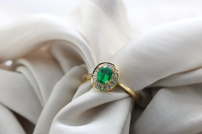 Natural Zambian Emerald Ring