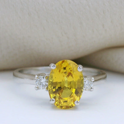 2.35ct Yellow Sapphire Ring