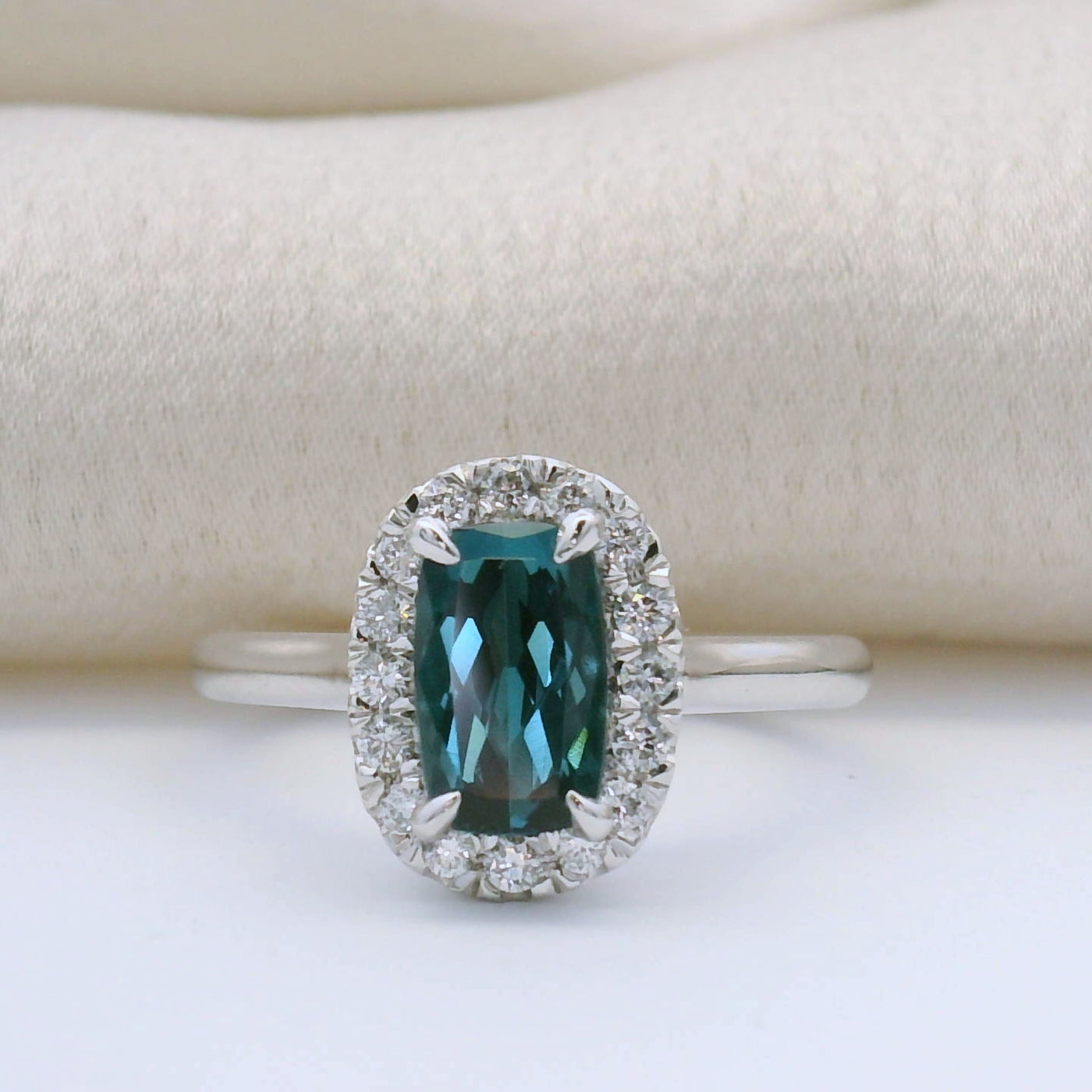 BlueTourmaline & Diamond Dress Ring