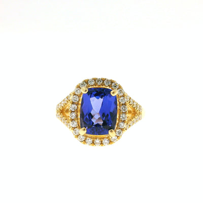Tanzanite & Diamond Ring