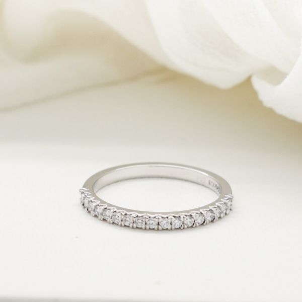18CT WG Diamond Set Wedding Ring