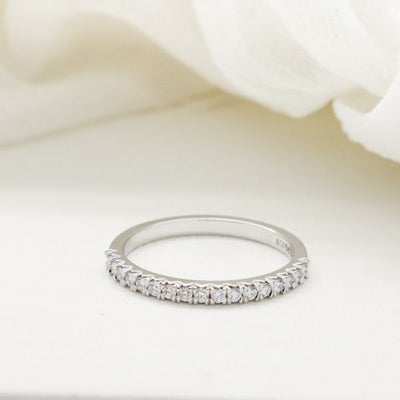 18CT WG Diamond Set Wedding Ring