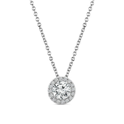 Diamond Halo Necklace