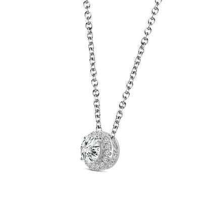 Diamond Halo Necklace