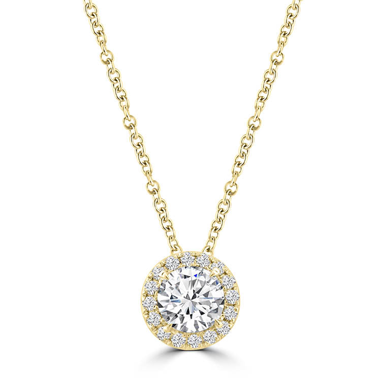 Diamond Halo Necklace