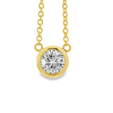 Solitaire Diamond Gold Necklace