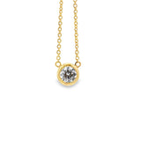 Solitaire Diamond Gold Necklace