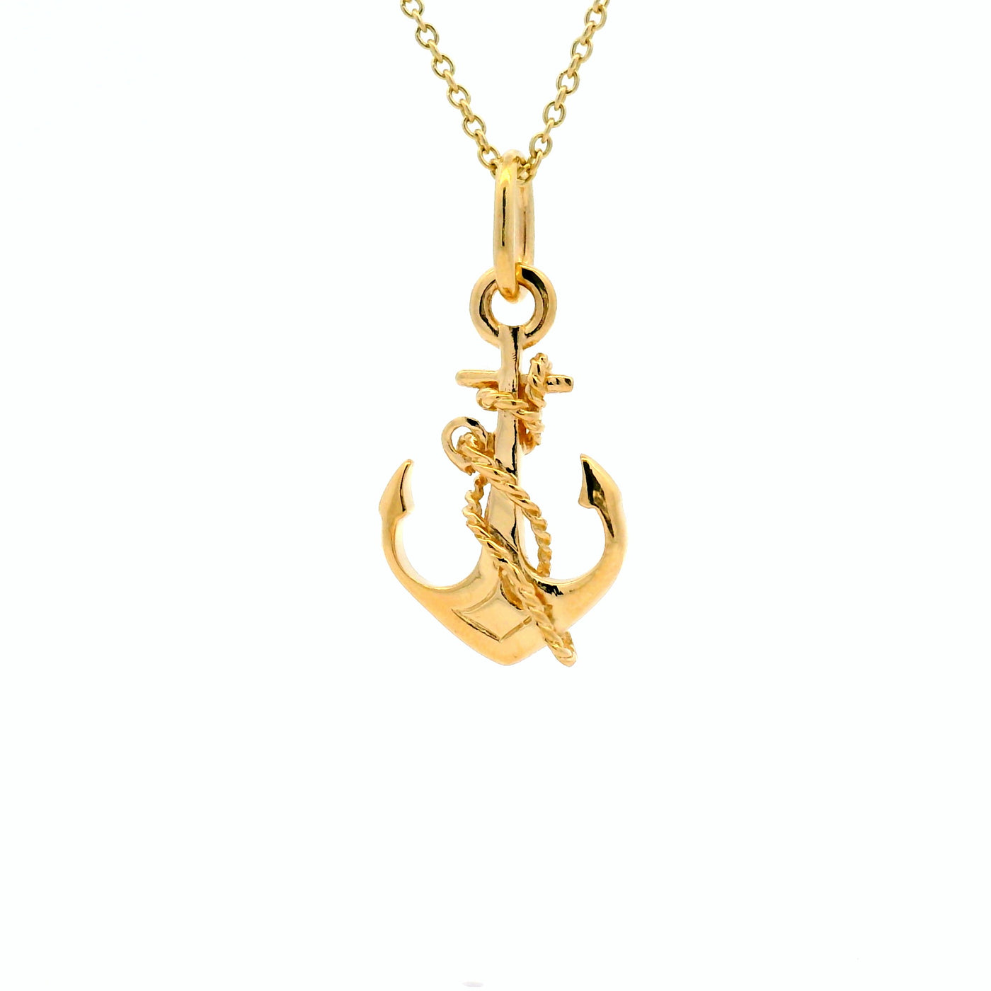 Gold Anchor Pendant