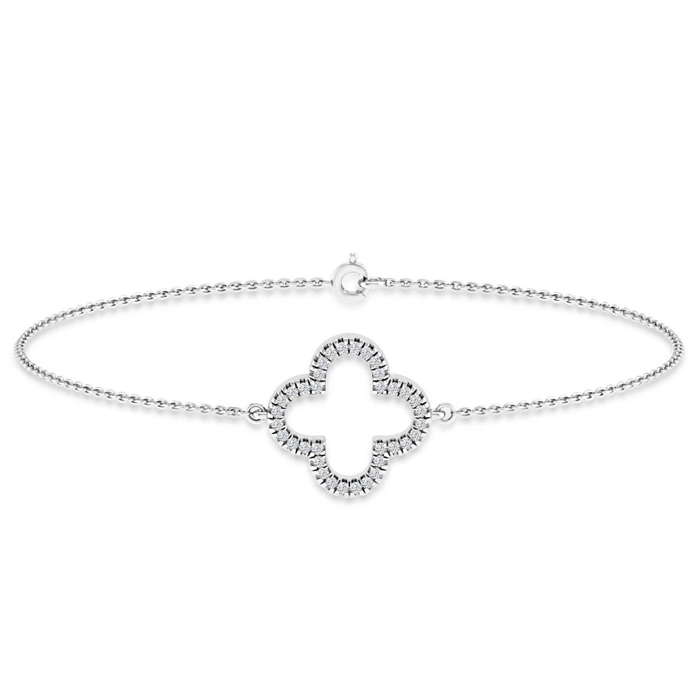 Diamond Clover Bracelet