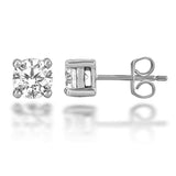 18ct White Gold Diamond Stud Earring