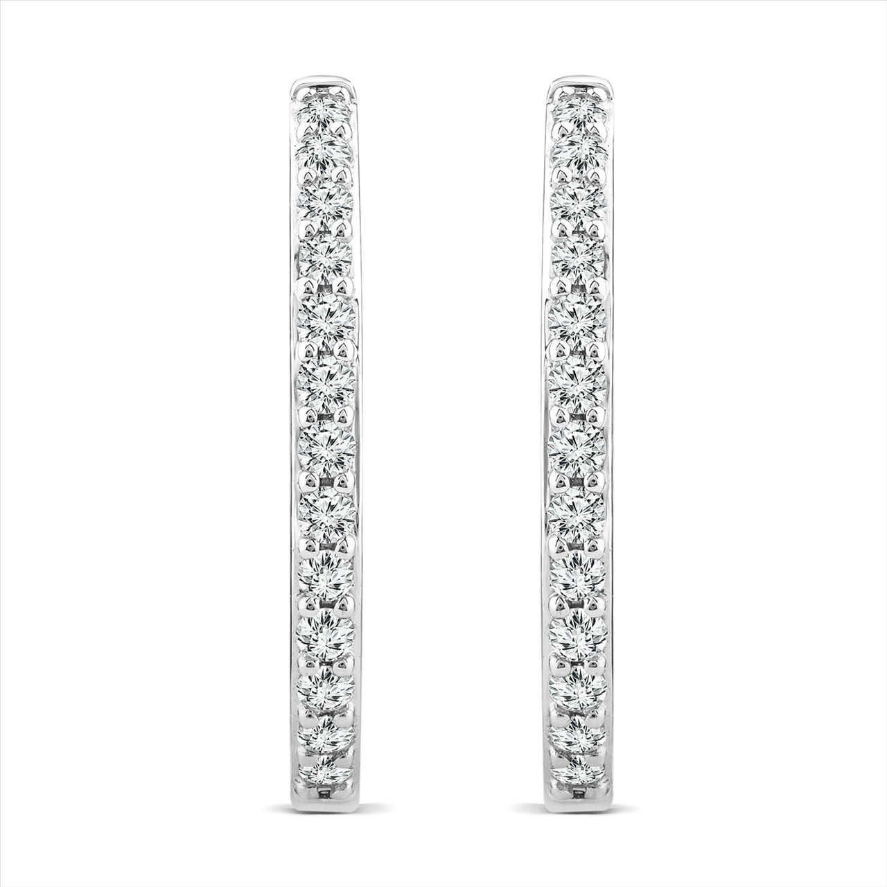 Diamond Hoop Earrings