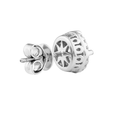 Above Love Diamond Halo Stud Earrings