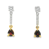 Ruby & Diamond Earrings