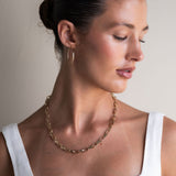 Yellow Gold Paperclip Chain