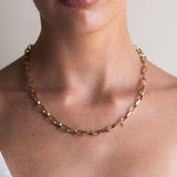 Yellow Gold Paperclip Chain