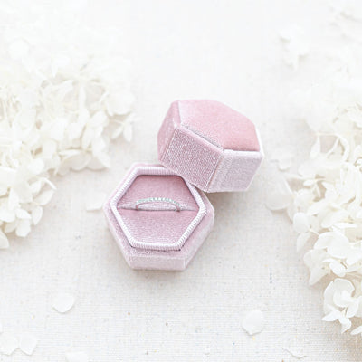 Wedding Ring Box Engagement Ring Box Hexagonal