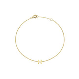 Mini Initial 9CT Yellow Gold Bracelet H