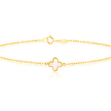 Mother-of-Pearl Clover Petal Bracelet