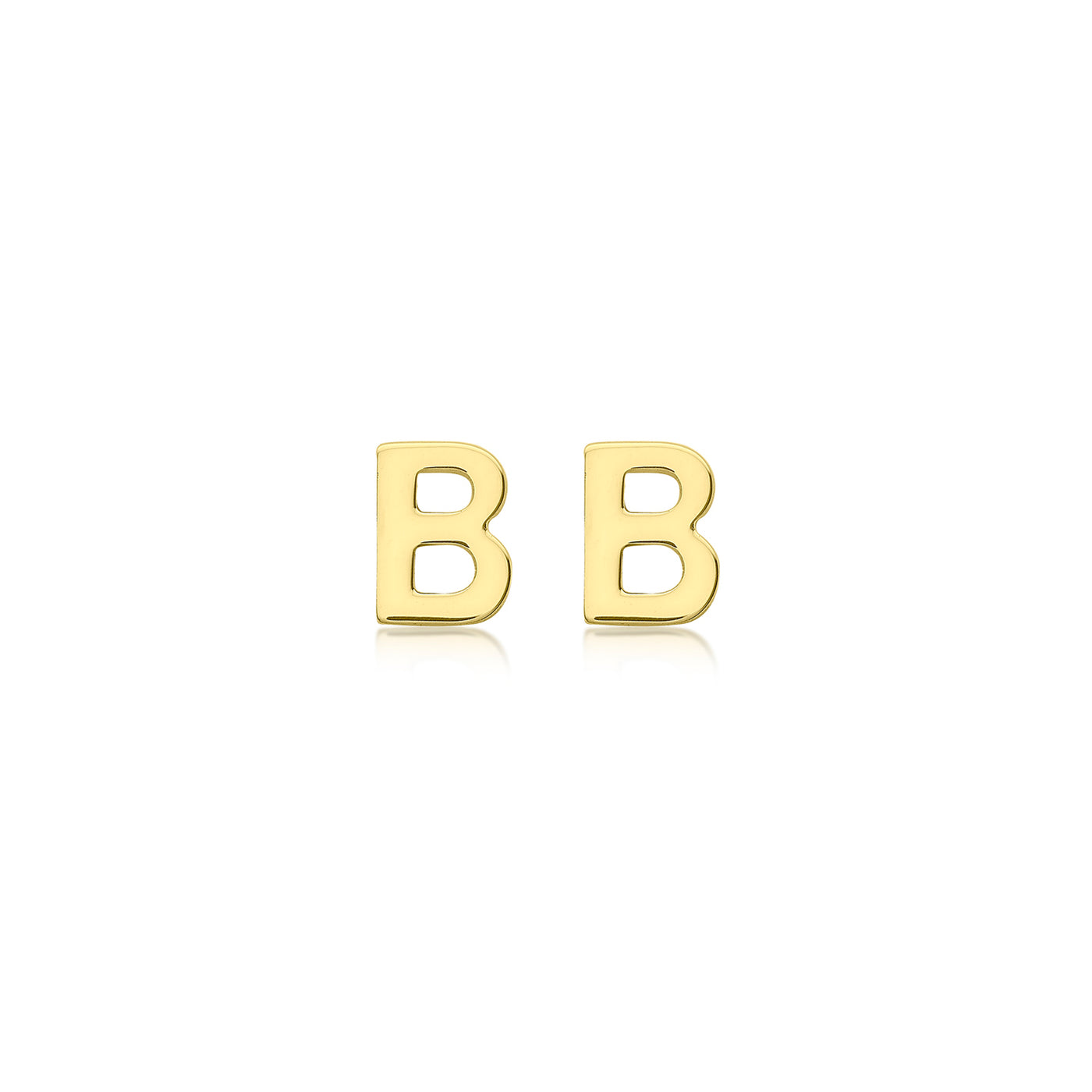 Petite Initial Letter Stud Earrings