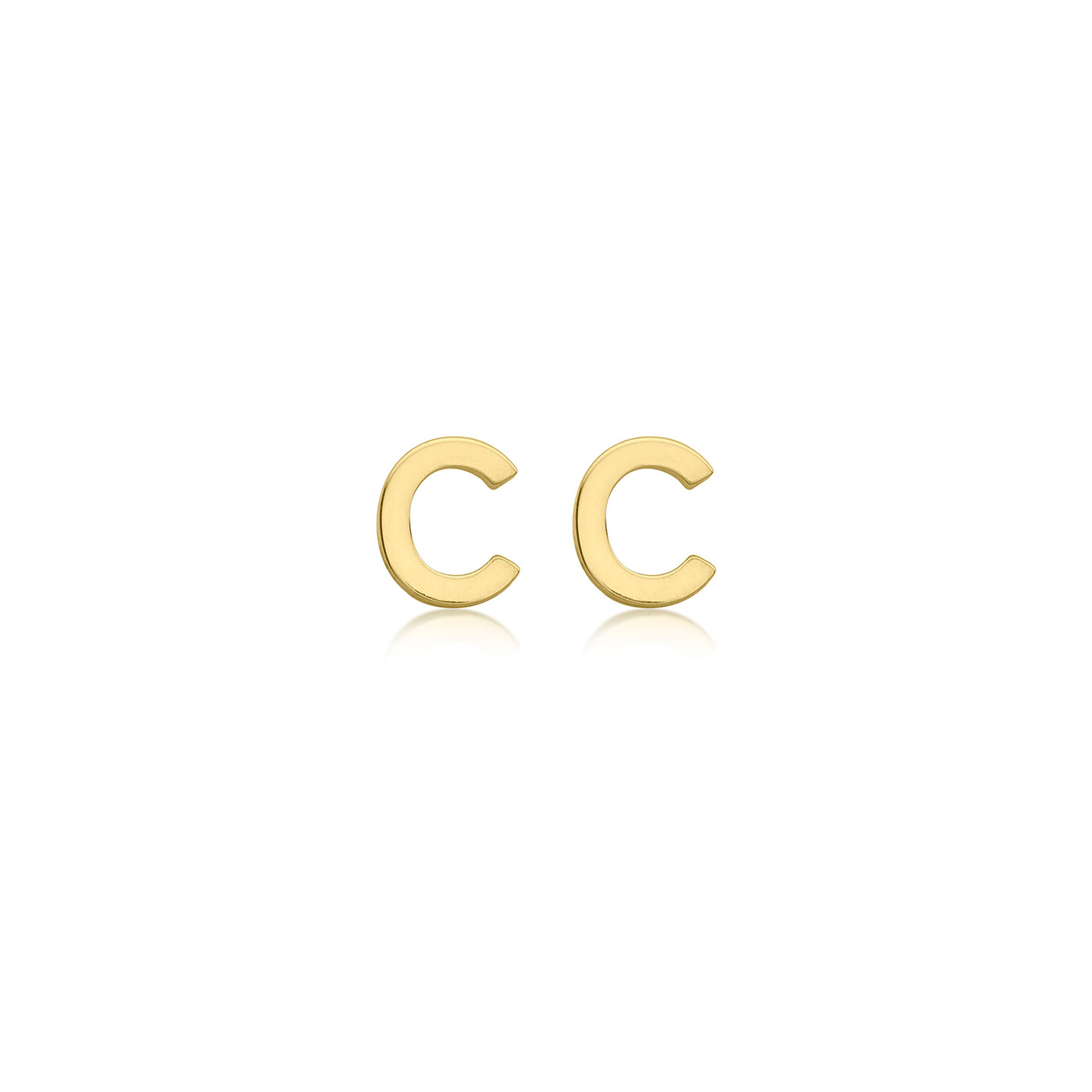 Petite Initial Letter Stud Earrings